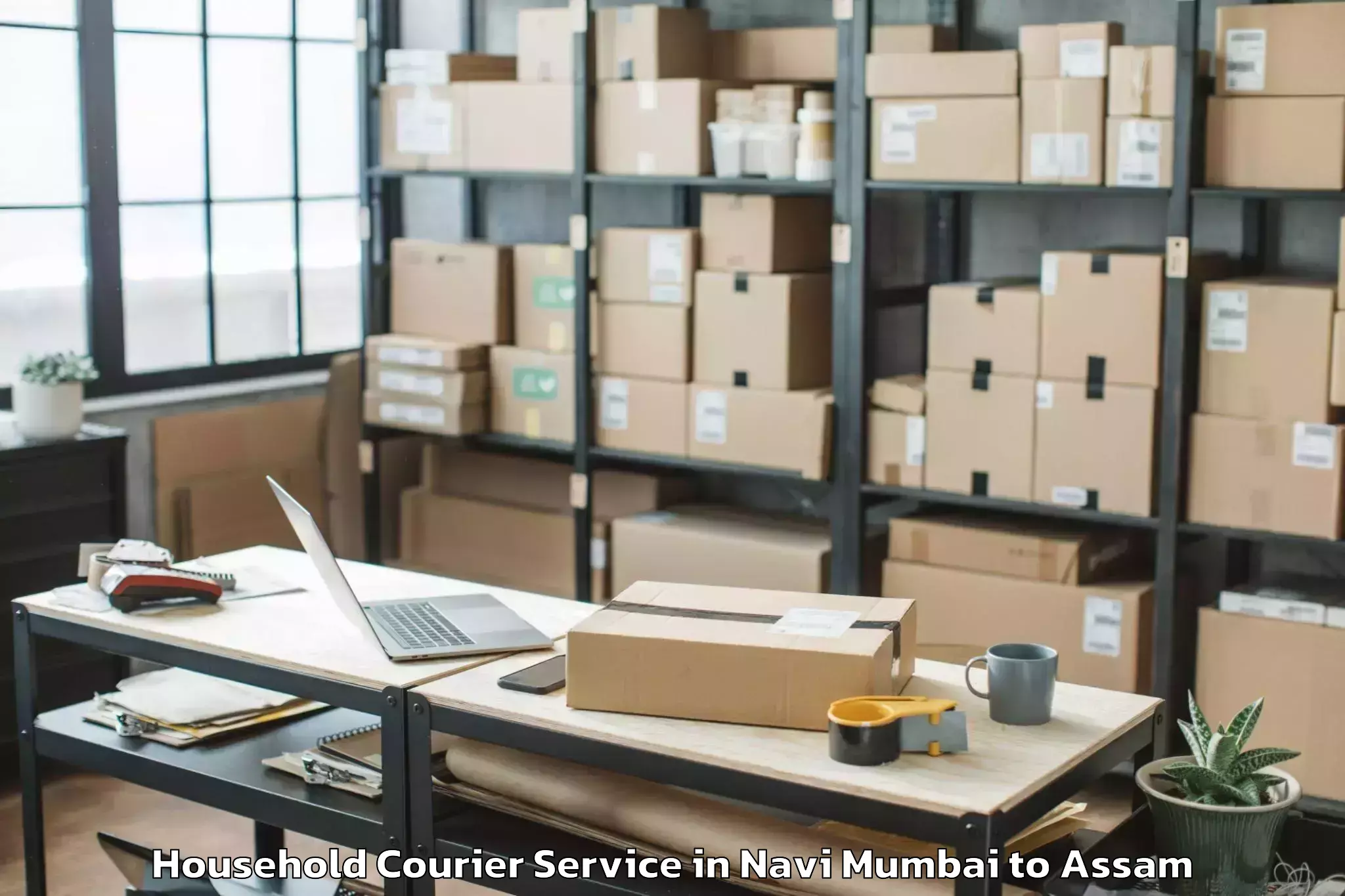 Reliable Navi Mumbai to Dotma Pt I Household Courier